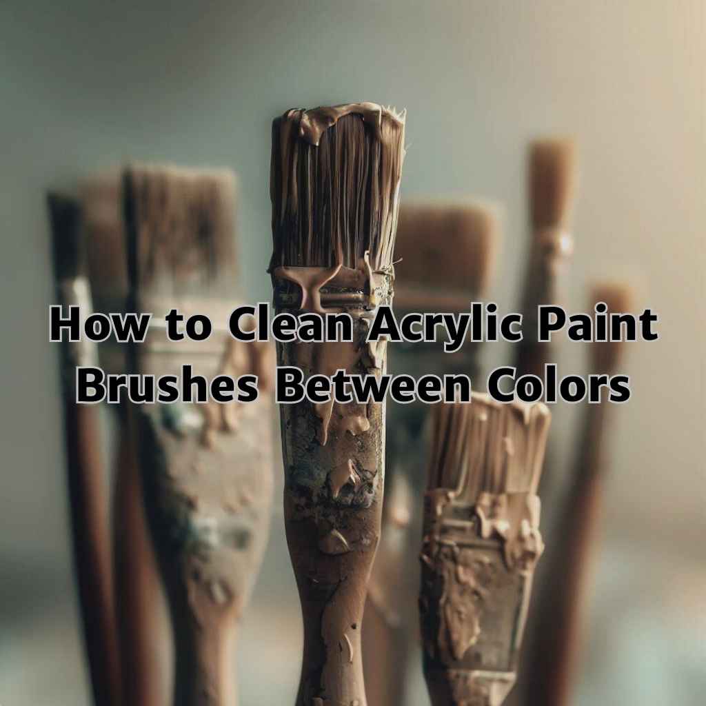 You are currently viewing Paint with Precision: How to Clean Acrylic Paint Brushes Between Colors