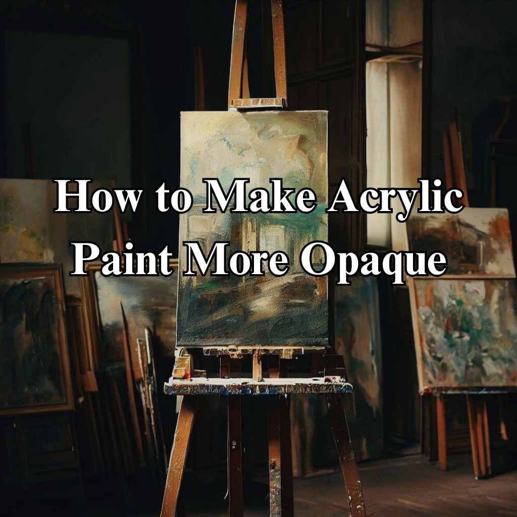 You are currently viewing From Sheer to Solid: How to Make Acrylic Paint More Opaque