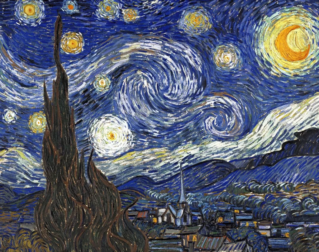 reference image for starry night