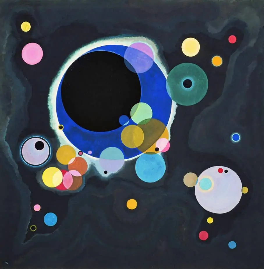 Reference image for Several Circles by Vassily Kandinsky